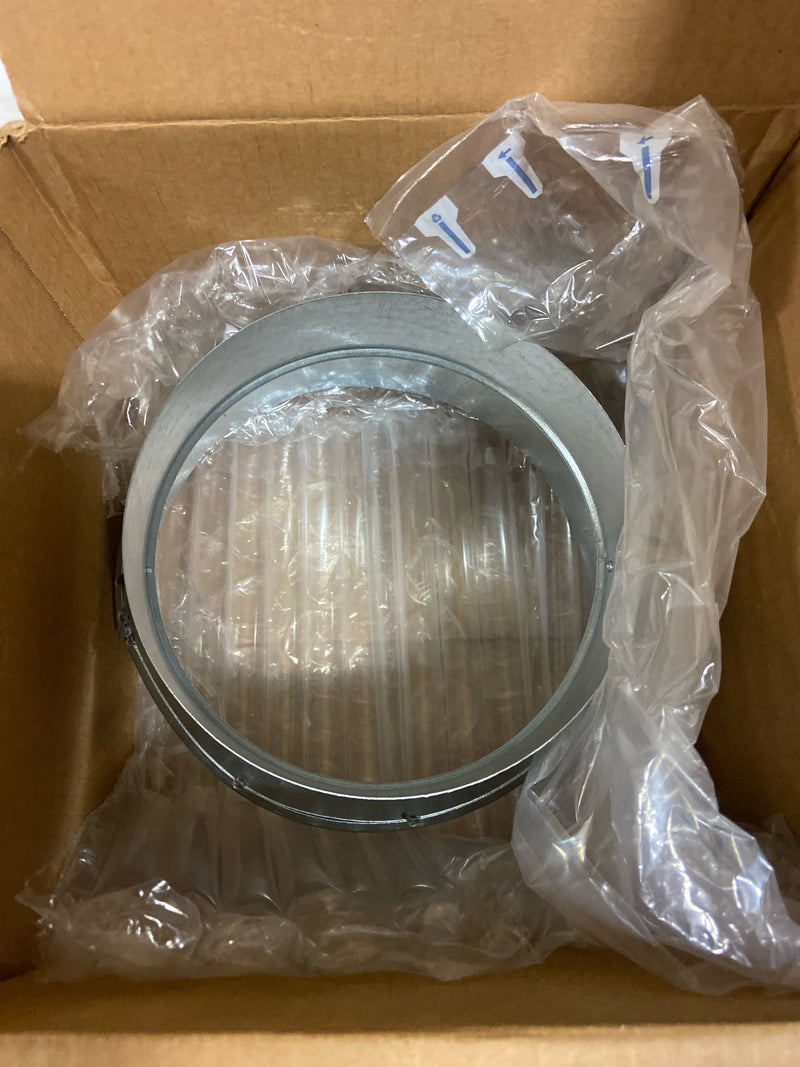 Zephyr AK00035 8 Inch to 7 Inch Tapered Duct Reducer for Range Hood Applications - Galvanized Steel