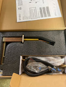 Brizo 65322LF-GLTKLHP Frank Lloyd Wright 1.2 GPM Widespread Bathroom Faucet with Side Spout Laminar Flow - Less Handles and Drain Assembly - Luxe Gold / Wood