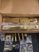 Emtek 4415PVD RH Coventry Lever Jefferson Single Cylinder Keyed Entry Handleset From the American Classic Collection - Polished Brass