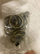 Rod desyne 1928-014 Antique Brass Curtain Rings with Clips (Set of 10)