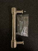 Signature Hardware SH553199SN Lazzara 3-3/4 Inch Center to Center Hammered Bar Cabinet Pull - Satin Nickel