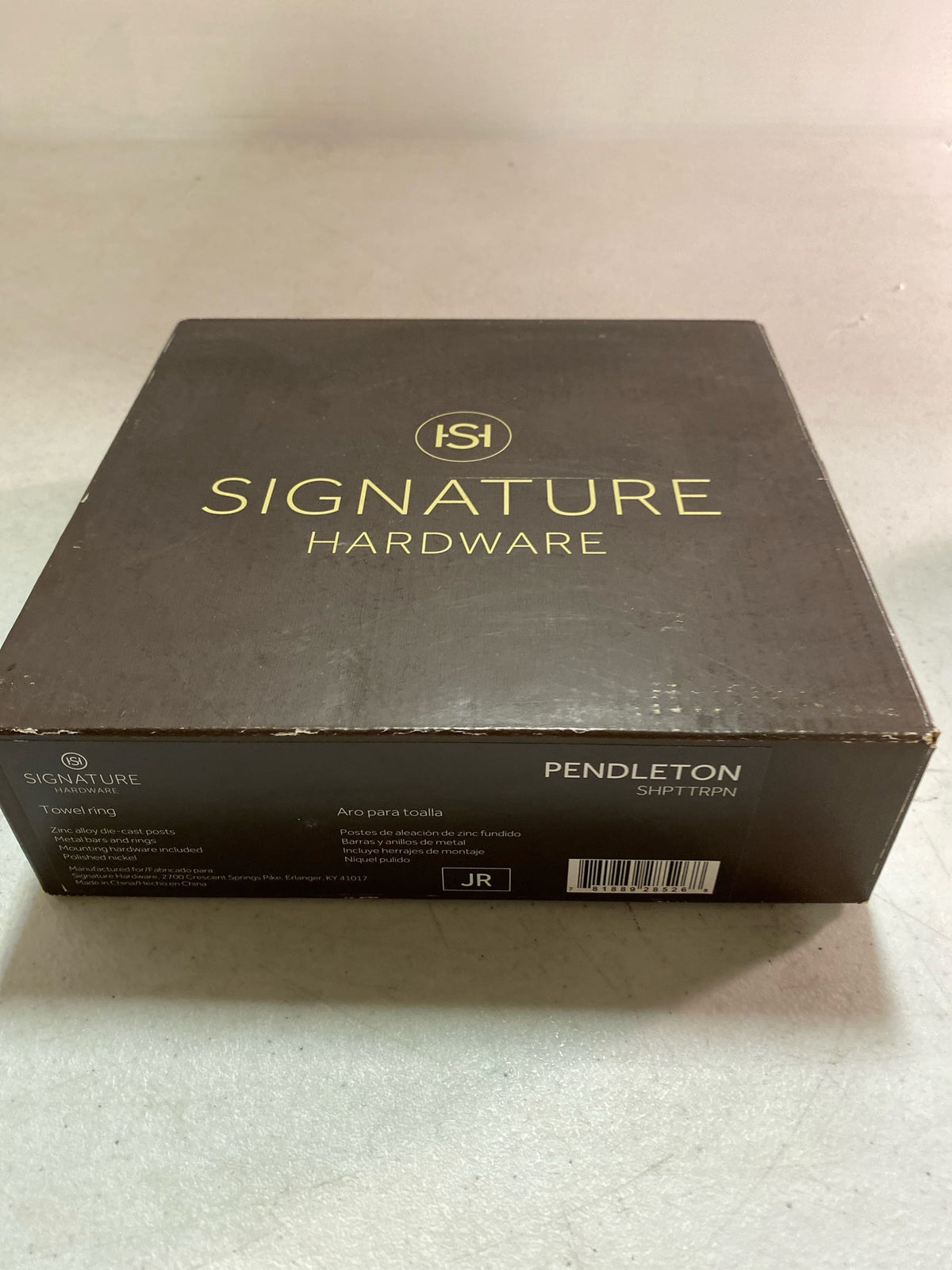 Signature hardware 446875 Pendleton Wall Mounted Towel Rings in Polished Nickel