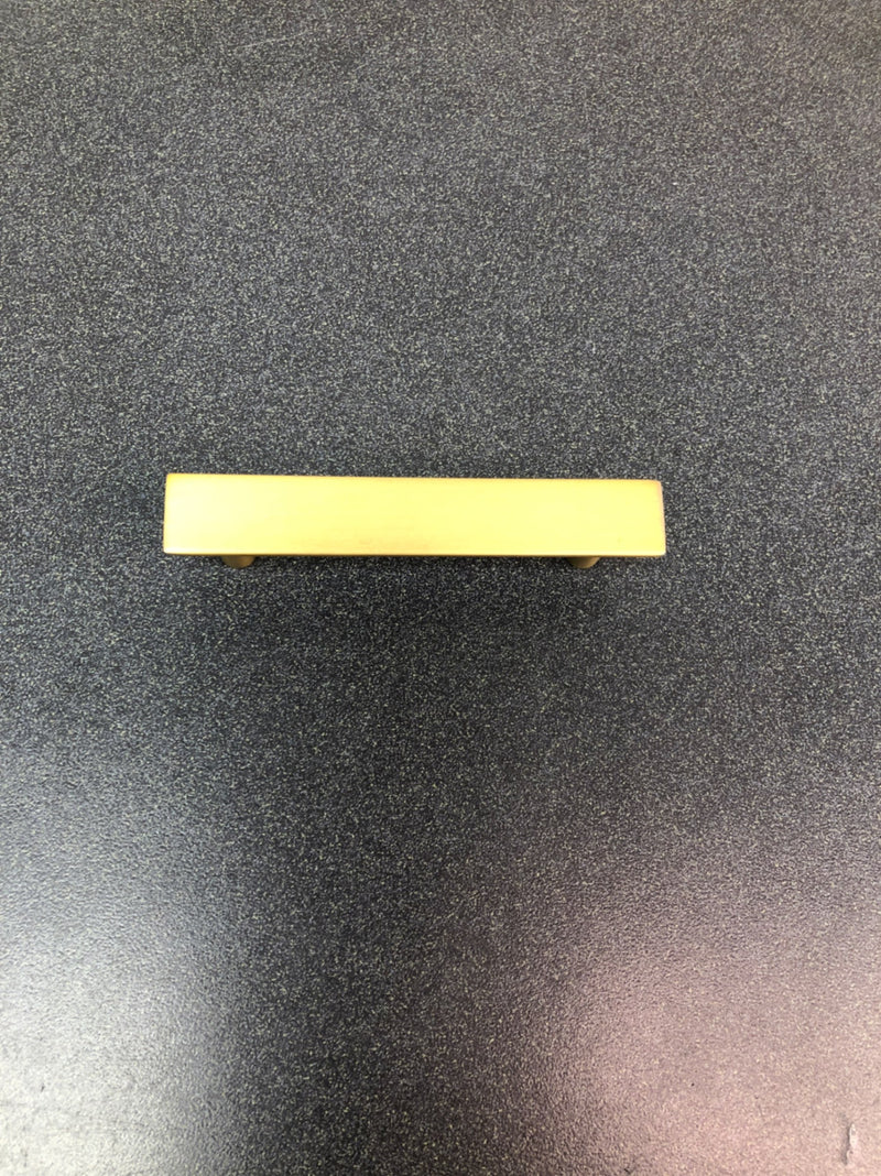 Franklin Brass P40844K-117-C Simple Chamfered 3 Inch Center to Center Bar Cabinet Pull - Pack of 10 - Brushed Brass