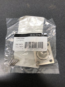 Baldwin 0392056 1-1/4 Inch x 1-1/2 Inch Flush Cabinet Pull - Lifetime Satin Nickel