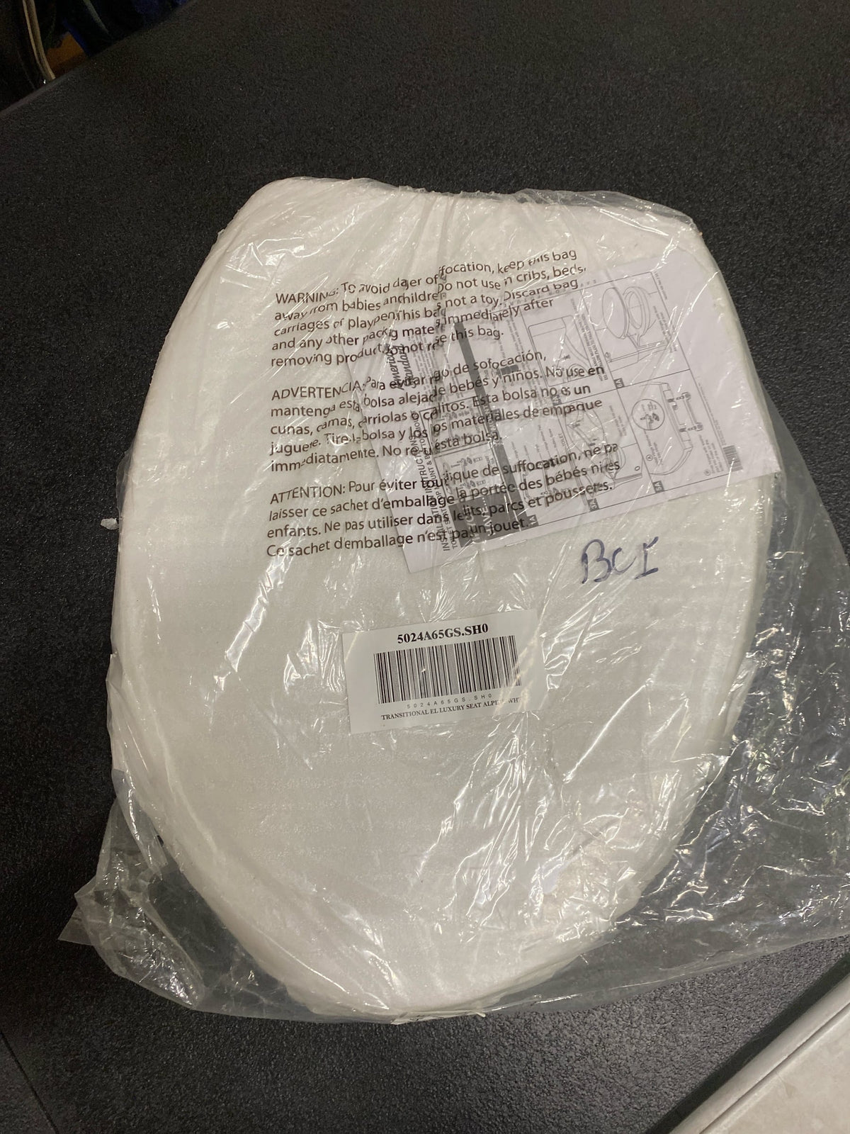 American Standard 5020A65G.020 Elongated Closed-Front Toilet Seat with Soft Close, Grip Tight, and Quick Release - White