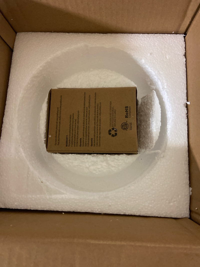 Jonathan y JYL1327B Paulina 8.5 in. 1-Light Classic Industrial Iron LED Flush Mount, White/Gold Painting