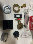 Kwikset 982SQT-514S.DS Signature Series Fire Rated Single Cylinder Keyed Entry Deadbolt from the Halifax Collection with SmartKey - Matte Black