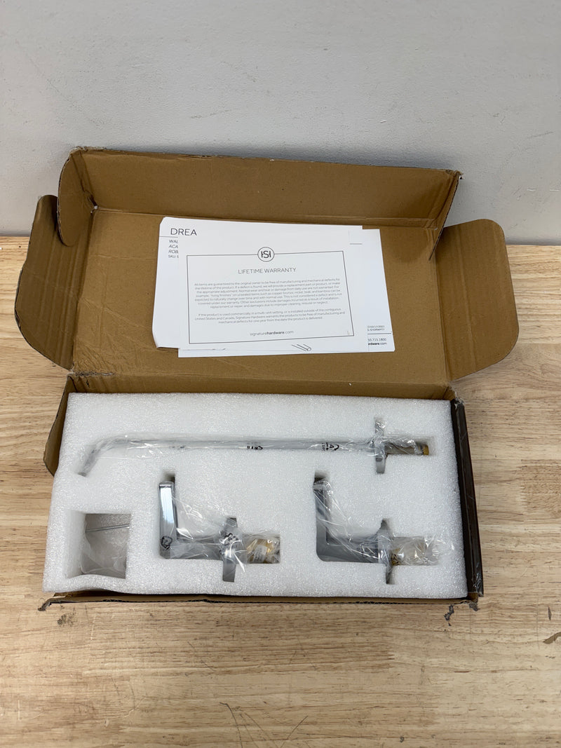 Signature Hardware 485015 Drea Wall Mounted Tub Filler - Chrome