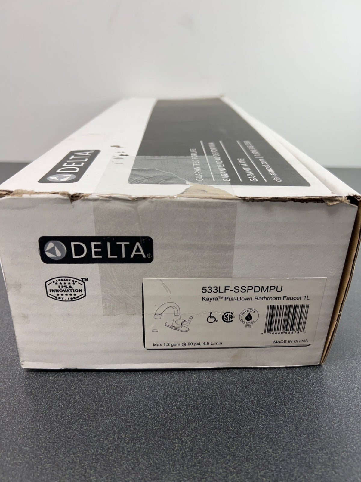 Delta 533LF-SSPDMPU Kayra 1.2 GPM Single Hole Bathroom Faucet with Pop-Up Drain Assembly and Pull-Down Hose - Brilliance Stainless