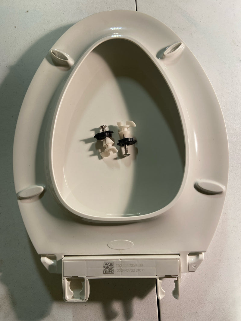 KOHLER K-5588-0 Purefresh Elongated Nightlight Toilet Seat, with Grip-Tight Bumpers, Quiet-Close Seat, Quick-Release Hinges, Quick-Attach Hardware, No Slam Toilet Seat, White