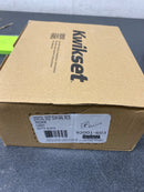 Kwikset 200CSLSQT-514 Casey Passage Door Lever Set with Square Rose - Iron Black