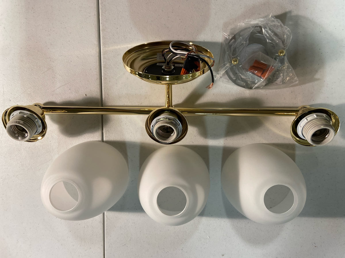 Livex Lighting 13663-02 Somerville 3 Light Bathroom Vanity Light - Polished Brass