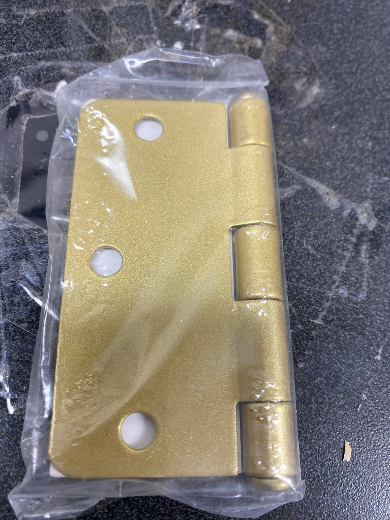 emtek 3.5" hinge satin brass plain ball bearing 1/4" radius mortise