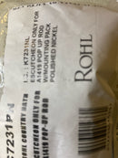 Rohl C7231PN Country Bath Escutcheon Only for The A1419 A1418 & Cnzremote Pop-Up Rod with Mounting Package, Polished Nickel