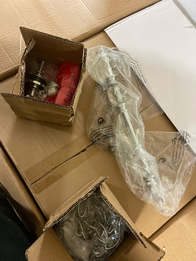 Designers Fountain 89931-CH Evi 3 Light 18" Wide Pendant with Crystal Accents - Chrome