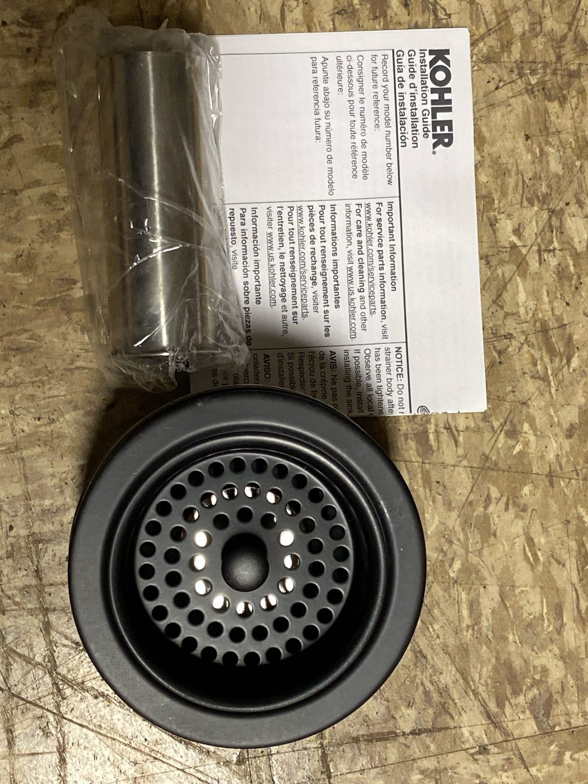 Kohler Duostrainer 3-1/2" Basket Strainers