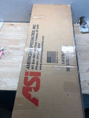 ASI 10-1315-4 Wall Mounted Utility Shelf with Mop Holders, Drying Rod, and Rag Hooks - Satin Stainless Steel