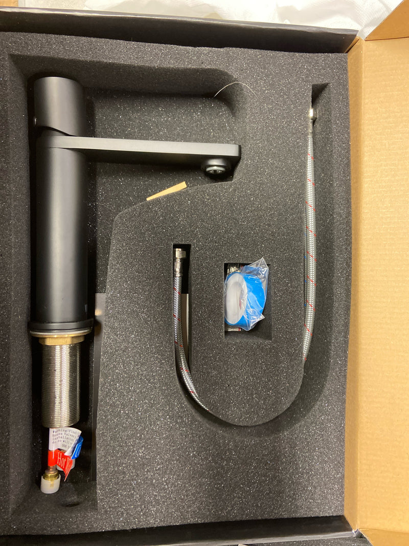 Vigo VG01045MB Halsey Single Handle Single-Hole Bathroom Faucet in Matte Black