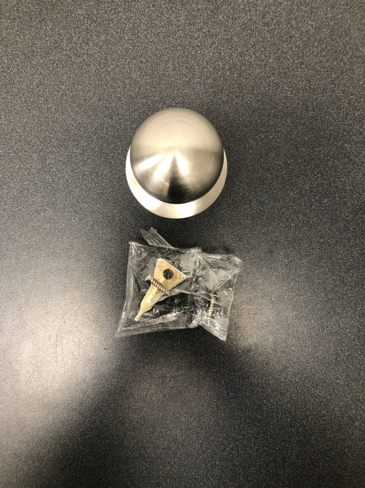 Kwikset SK7000RG-15V1 Safe Lock by Kwikset Regina Reversible Non-Turning One-Sided Dummy Door Knob - Satin Nickel