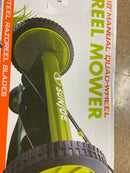 Sun Joe Manual Mower, w/Grass Catcher, 18"