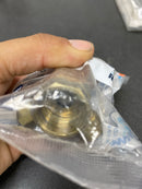 Sharkbite UR23036 Max 1/2 in. Push-to-Connect x 3/8 in. O.D. Compression Chrome-Plated Brass Quarter-Turn Angle Stop Valve