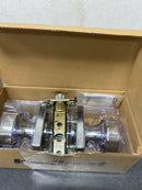 Kwikset 740PSKSQT-26S Pismo Single Cylinder Keyed Entry Door Knob Set with Square Rose and SmartKey - Polished Chrome