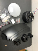 Pudo CeilingFanLights04-BK-W136760522 42 in. Integrated LED Indoor Black Ceiling Fan Lighting with Remote