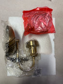 Quorum International 548-1-80 Single Light 5-1/2" Wide Bathroom Sconce - Aged Brass