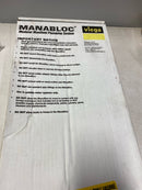 Viega 49620 Manabloc 1/2 in. Press x 24 port Polysulfone Distribution Manifold (9 Hot/15 Cold)