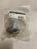 Baldwin 4000 1 Inch Half Dome Brass Door Bumper, Satin Brass and Brown