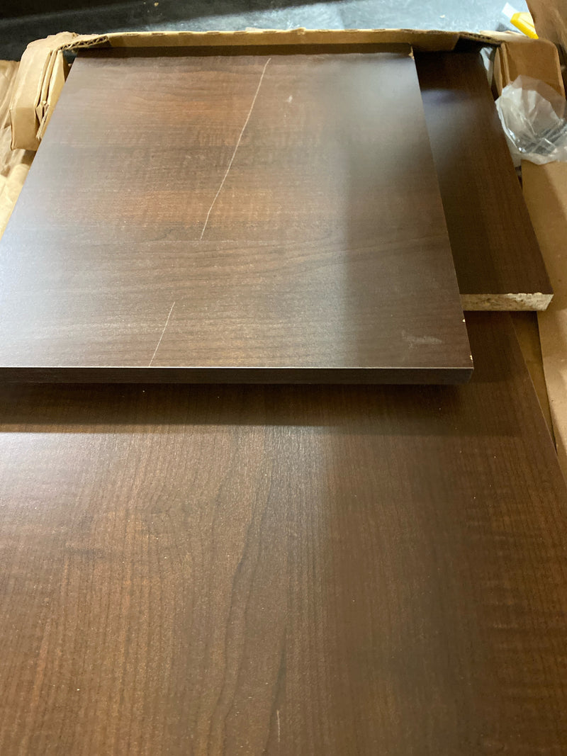 Easy Track 24" (4 Pack) Closet Shelves, 12 in-(Pack of 4), Truffle