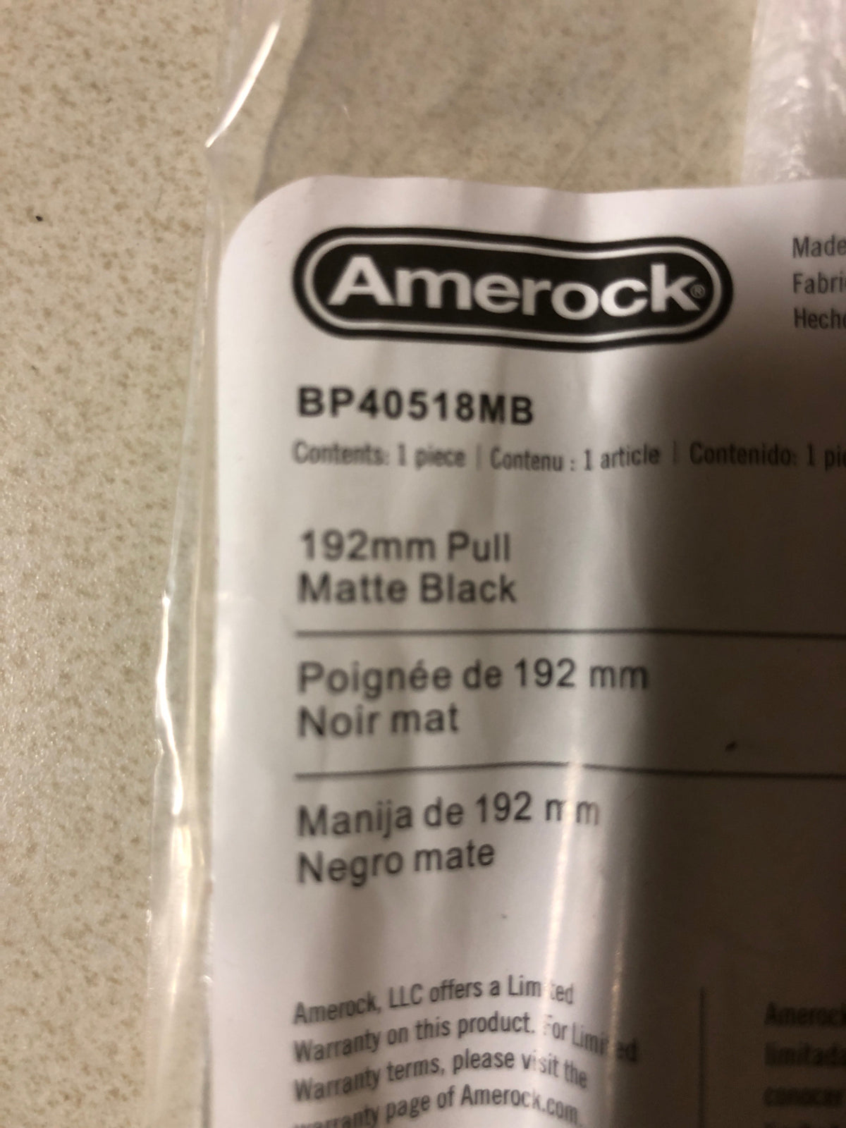 Amerock BP40518MB Bar Pulls 7-9/16 Inch Center to Center Bar Cabinet Pull - Matte Black