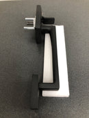 Baldwin SCLAJXSQURCSR190S La Jolla SmartKey Single Cylinder Keyed Entry Handleset with Square Lever and Contemporary Square Interior Trim from the Reserve Collection - Satin Black