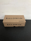 Baldwin PSCRYTAR044 Crystal Passage Door Knob with Arch Rose - Satin Brass