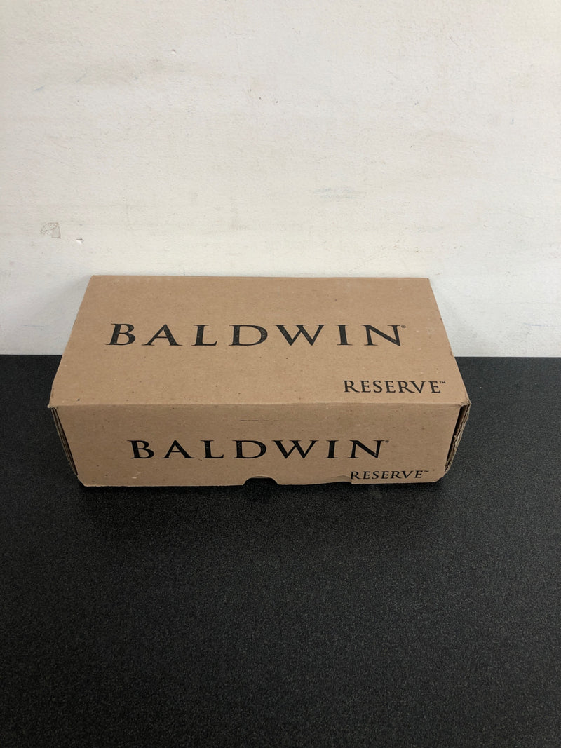 Baldwin PSCRYTAR044 Crystal Passage Door Knob with Arch Rose - Satin Brass