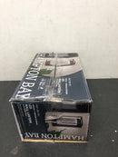 Hampton bay WWL-009-M-MB Lindley 12.38 in.Modern 1-Light Matte Black Hardwired LED Outdoor Wall Light Sconce with Bubble Double Frame (1-Pack)