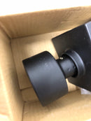 Miseno MLK4090BK Quattro Shaker Passage Door Knob Set with Square Rose - Matte Black