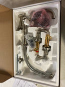 Perrin and Rowe U.4776L-STN-2 Edwardian 1.8 GPM Widespread Kitchen Faucet - Includes Side Spray - Satin Nickel