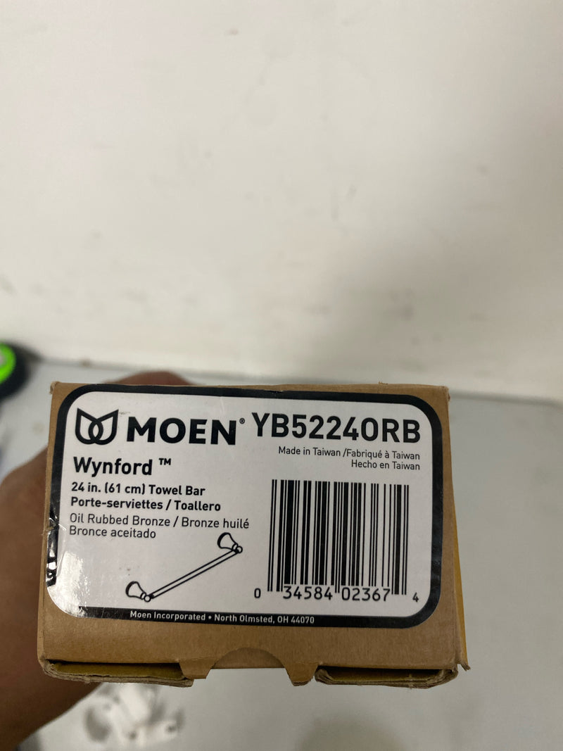 Moen YB5224ORB Wynford 24 in. Towel Bar in Oil Rubbed Bronze