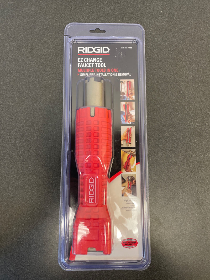 Ridgid 56988 EZ Change Plumbing Wrench Faucet Installation and Removal Tool