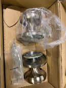 Emtek 8050NWUS15 Norwich Non-Turning Two-Sided Dummy Door Knob Set with Regular Rose from the Brass Classic Collection - Satin Nickel