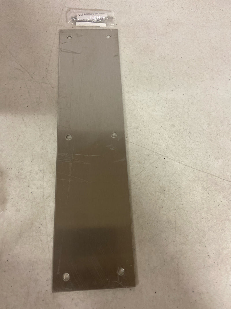 Ives Residential 820032d312 Stainless Steel 3" X 12" Push Plate Satin Stainless Steel Finish