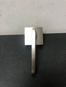 Emtek 5110HLOUS15LH Helios Left Handed Passage Door Lever Set with Square Rose - Satin Nickel
