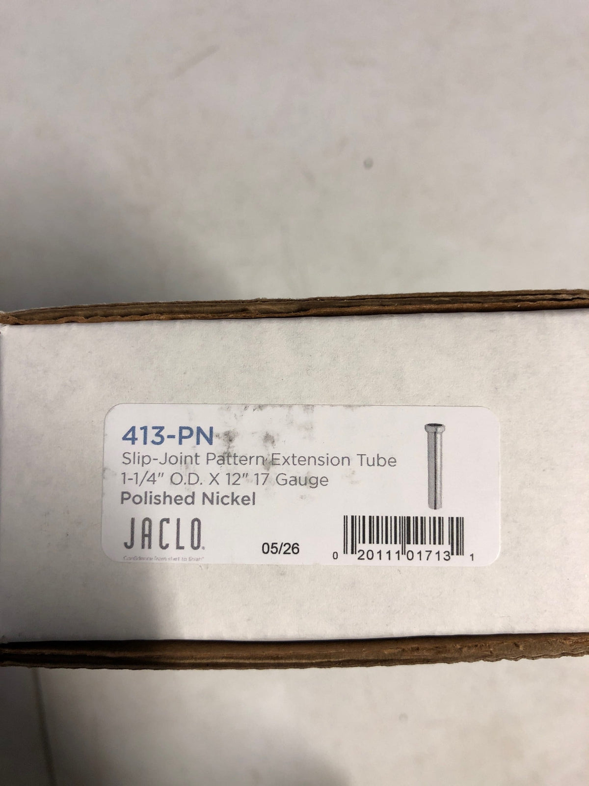 Jaclo 413-CB Slip-Joint Pattern Extension Tube 1-1/4" O.D. - Caramel Bronze
