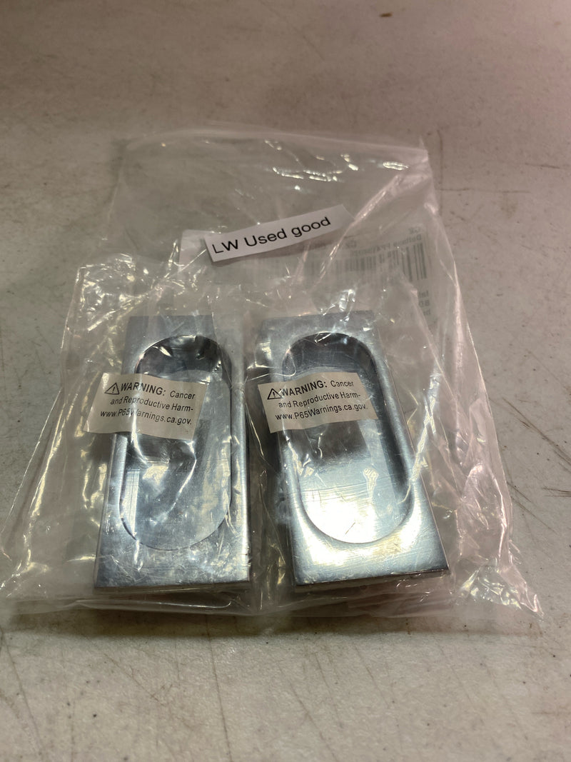 Deltana FP4134U26 Flush Pull; Large; 4" x 1-5/8" x 3/8"; Bright Chrome Finish