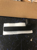 Baldwin PVSQUCFR190 Square Privacy Door Lever Set with 5 Inch Rectangle Rose from the Reserve Collection - Satin Black