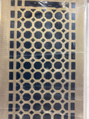 Signature Hardware 301650 Honeycomb Brass Floor Register - 6" x 12" (6-5/8" x 13-1/4" Overall) - Antique Brass