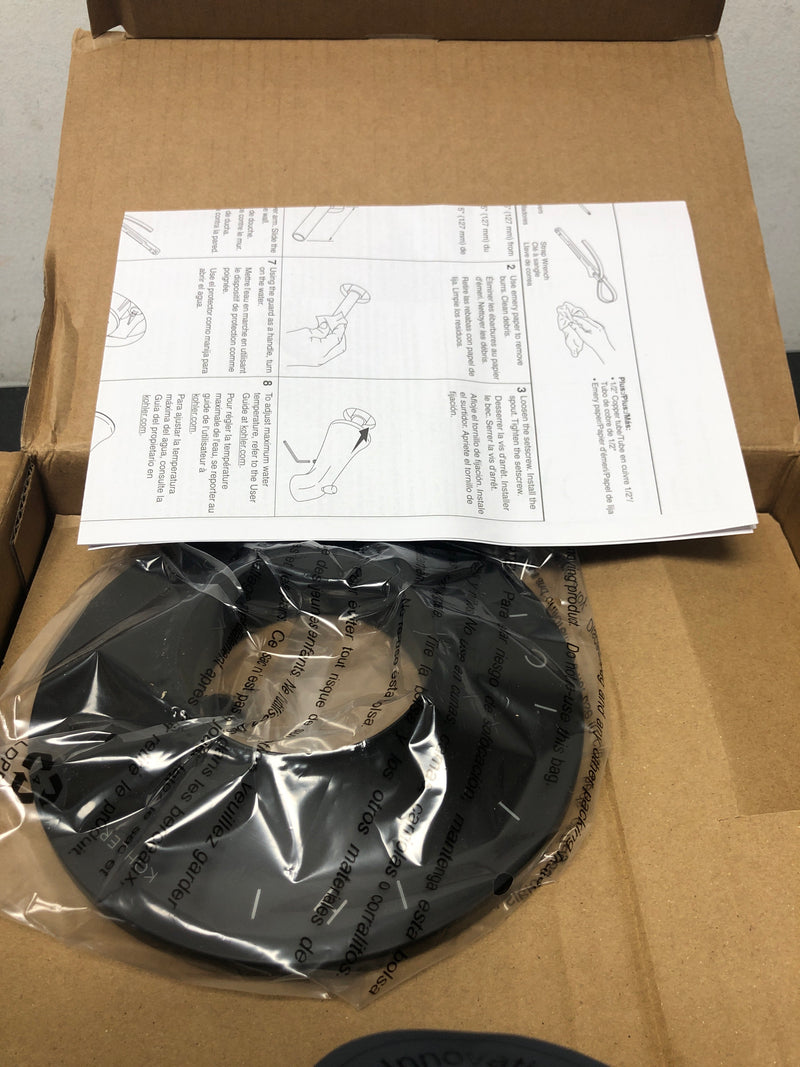 Kohler K-TS22026-4-BL Tempered Tub and Shower Trim Package with 1.75 GPM Single Function Shower Head - Matte Black