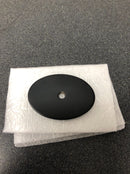 Top Knobs TK62BLK 1-3/4 Inch Large Oval Cabinet Knob Backplate from the Sanctuary Series - Flat Black