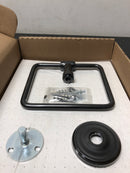 Emtek Transitional Brass Towel Ring with Matching Finish Rosette - Choice of 6 Finishes - 29010US19 - Regular (0) - Flat Black (US19)